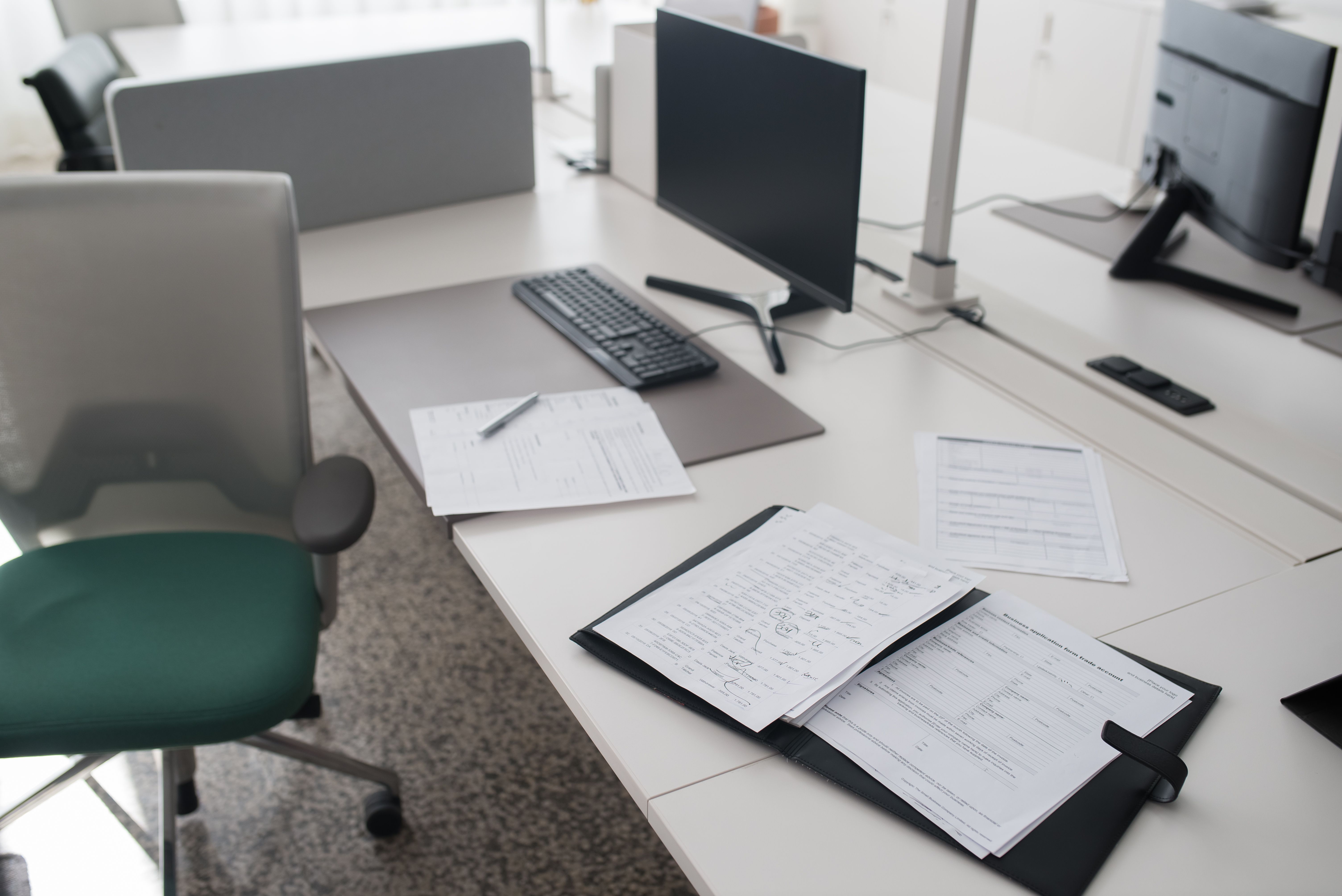 Leerer Bürostuhl