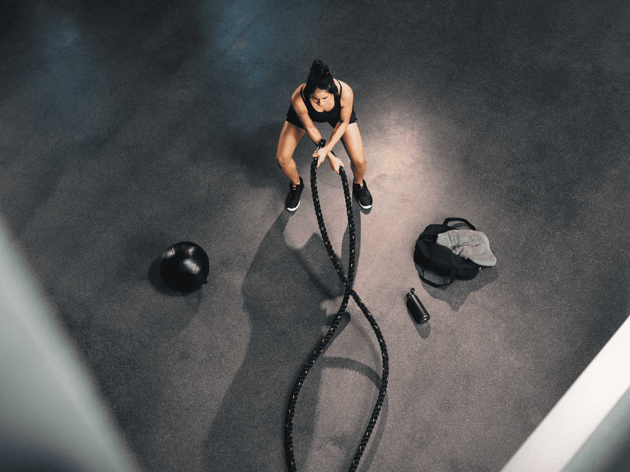 Frau macht Sport